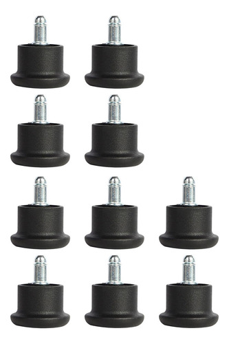 Para 10 Uds Bell Glides Rueda Estacionaria Fija Para Silla