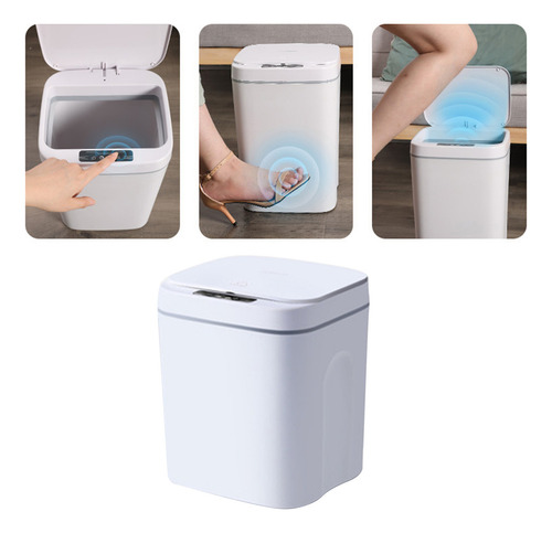 Cesto De Basura Inteligente A Prueba De Agua Con Sensor 12l