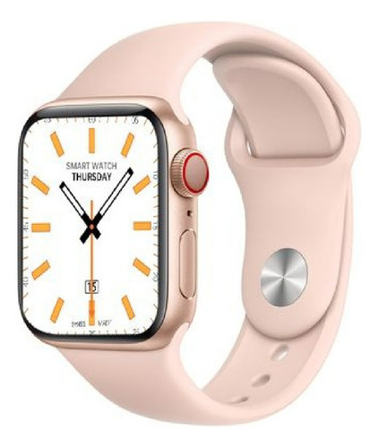 Reloj Inteligente Smartwatch Hw22 Pro Bluetooth Android Ios Color de la caja Rosa