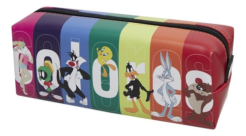 Cartuchera Canopla Looney Tunes Rectangular Mooving