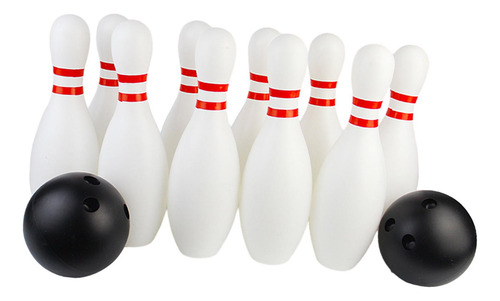 Juego De Bolos Para Niños, 10 Bolos Y 2 Bolas Para Edades