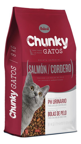 Concentrado Gato Chunky 08al 8 Kg Salmon/cordero