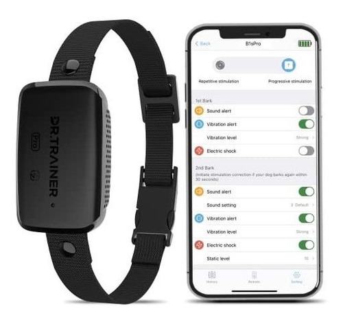 B1s Collar De Corteza De Perros Con App, Collar De V6f4i