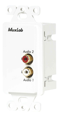 Muxlab 500028-wp-us Balun Pared Estereo Alta Fidelidad