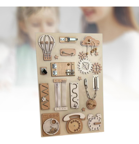 Quadro Sensorial Montessori Busy, Quadro De Atividades