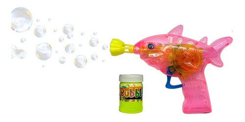 Imagen 3 de 9 de Pack X 3 Burbujeros Forma De Pez Con Luz Juguete