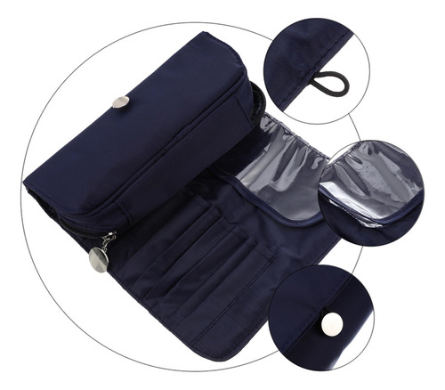 Caja De Almacenamiento Plegable Para Brochas De Maquillaje