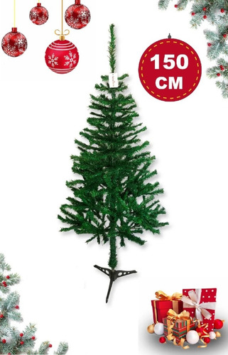 Árvore De Natal Canadense Verde 1,50m 219 Galhos Pinheiro