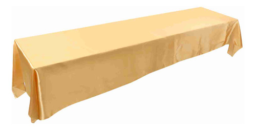 Mantel Para Mesa De Fiesta Dorado, 145 X 320 Cm, Rectangular