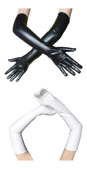 2x Señoras 53cm Guantes Metálicos Flapper Dance Opera 2x Señoras 53cm Guantes Metálicos Flapper Dance Opera