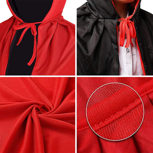 Capa De Disfraz Vampiro Halloween Para Hombre Mujer,