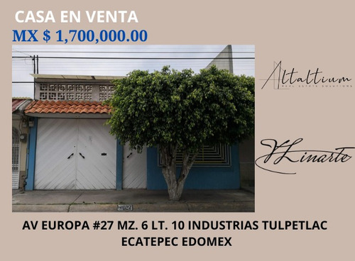 Casa En Venta En Ecatepec Edomex I Vl11-ca-040