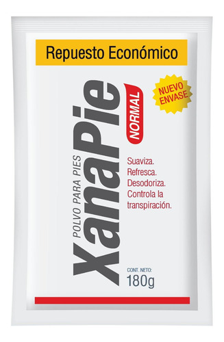 Talco Xanapie Repuesto Economico 180 Gr Normal