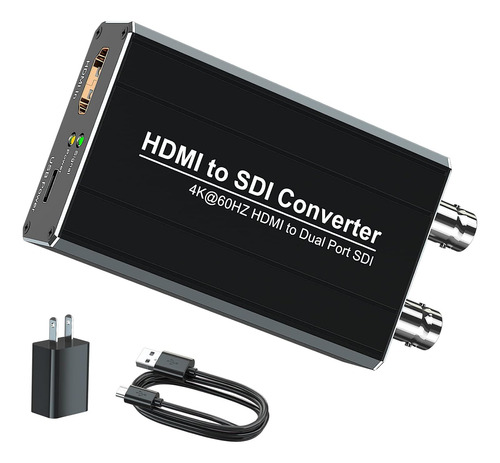 Convertidor Hdmi A Sdi De 4k, Compatible Con Entrada Hdmi 2.