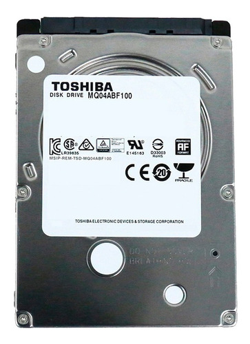 Disco Rigido Notebook 1tb Toshiba 2.5 Sata 3 Mexx