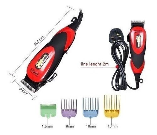 Tosadeira Maquina Tosa Pet Clipper Cão Gato Kit 220v Ou 110v