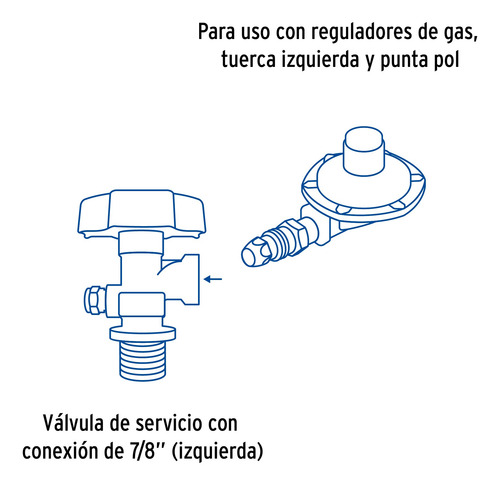 Cilindro Portátil Para Gas Lp, 30kg (66lb) Foset. 45891