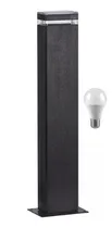 Comprar Farola Farol De Piso Recto Aluminio Negro 60cm Ip65 Con Led Negro