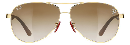 Anteojos De Sol Scuderia Ferrari Rb8313 Promo 50% Off Urbano Marrón Claro Dorado Marrón Oscuro