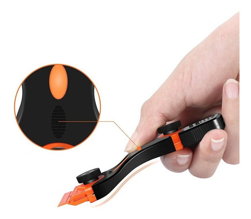 Estilete Raspador Duplo + 20 Lâminas Ratinho Removedor Cola