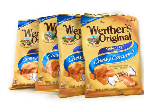 Werther's - Caramelos Masticables Originales Sin Azucar, 1.4