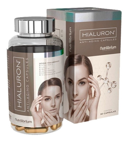 Suplemento Em Cápsulas Nutrilibrium Hialuron Ácido Hialurônico/coenzima Q-10/astaxantina/vitamina C/licopeno/niacina/lisina/selênio/iodo/vitaminas/minerais Em Frasco