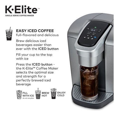 Cafetera Keurig K-elite En Plata
