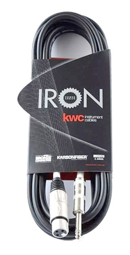 Cable Microfono Kwc Iron 231 Canon/plug Standard 6 Mts Prm