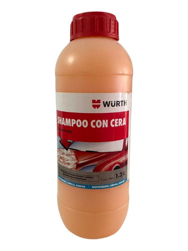 Shampoo Automotriz Con Cera Concentrado Wurth  1 Litro