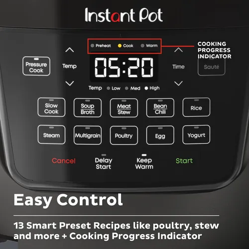 Olla Eléctrica Multicocina Instant Pot Rio De 7,5 L Con Base
