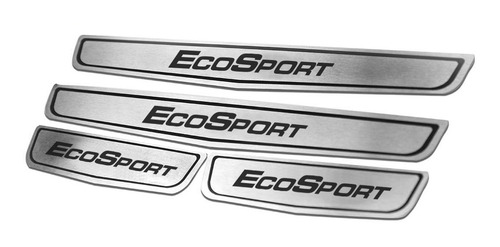 Imagen 1 de 5 de Cubre Zocalos Inoxidable P/ Ford Ecosport 2013/.....
