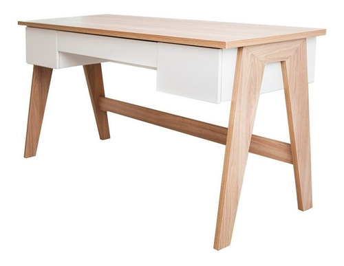 Escritorio Artesano Escrivaninha 3 gavetas trend mdp, mdf de 150cm x 77.5cm x 60cm hannover y off white
