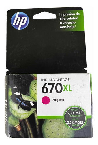 Cartucho Hp 670xl Magenta Original Recién Expirado