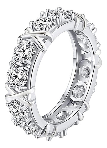 Anillo De Diamante De Moissanita Con Forma De Cruz Magnética