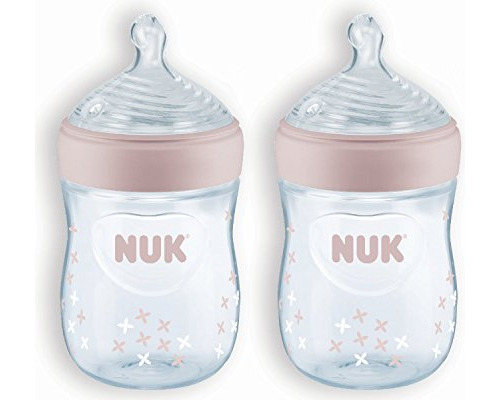 Nuk Simply Natural Biberón De Bebé, 5 Onzas, 12 Unidades, 0+