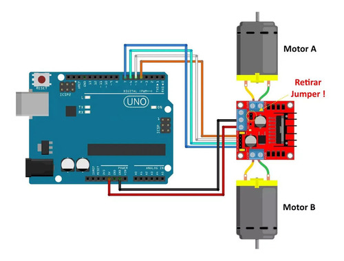 2x Driver Ponte H Duplo L298n Motor Dc Ou Passos Arduino