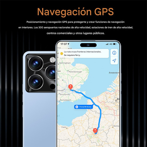 2025 Nuevo Dual Sim Smartphone Vove I 15pro Max Android Móvil Más Barato Ram16+512gb Batería 5000mah Pantalla 6.74'' Red 5g Wifi Teléfono Mejor Regalo