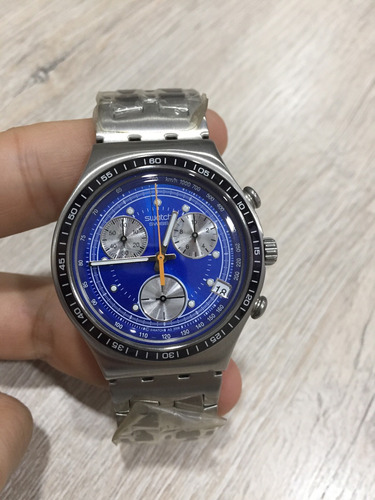 Reloj Swatch Ycs490g Cronógrafo Nuevo ! Azul