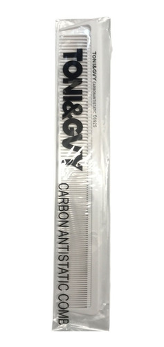 Imagen 2 de 2 de Peine De Corte Profesional Carbono Blanco 06925 Toni & Gvy