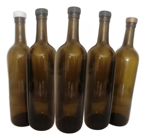 12 Botellas 750ml Vidrio Para Vino