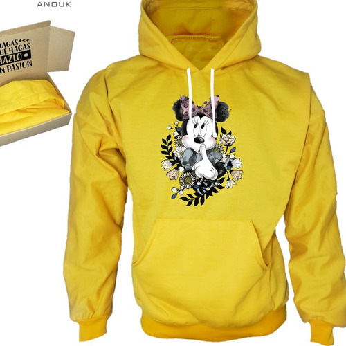 Imagen 5 de 10 de Buzo Hoodie Personalizado Saco Minnie Mouse Estampado Unisex
