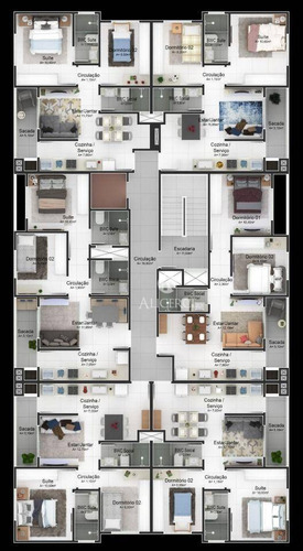 Imagem 6 de 21 de Apartamento 2 Dorm. Com Suíte Em Aririú - Palhoça - Sc - Ap2115