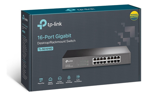 Switch 16 Puertos Gigabit Escritorio Tl-sg1016d Montaje Rack