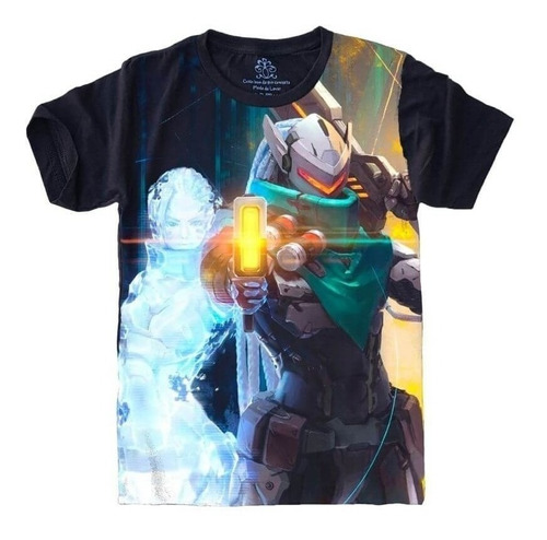 Camiseta Geek Plus Size Preta Lucian League Of Legends
