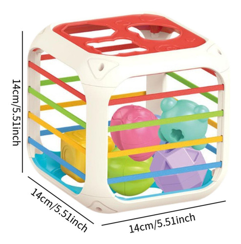 Actividad Cube Bin De Forma Sensorial Bloques Accesorios