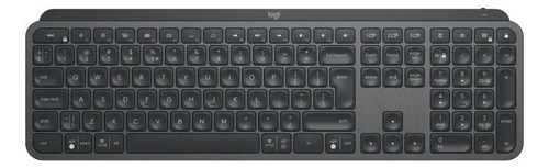 Teclado Logitech Mx Keys Inalámbrico Con Retroiluminación Color del teclado Grafito Idioma Español España