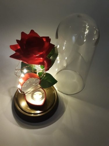 Porta Alianças Rosa Encantada A Bela E A Fera Casamento