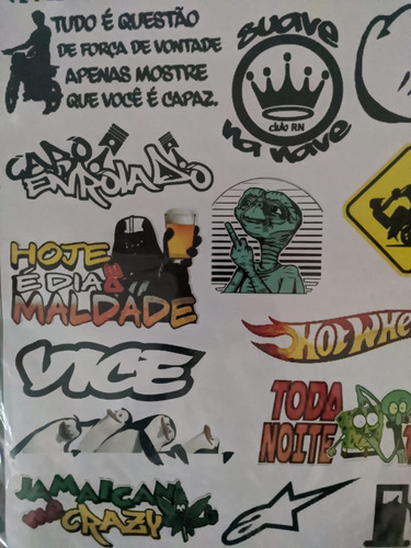 Imagem 3 de 5 de Adesivos Para Moto Carro Bicicletas Geladeira E Outros