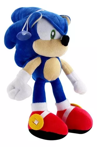 Kit 3 Boneco Pelúcia Turma Do Sonic 35 Cm Unisex Antialergic