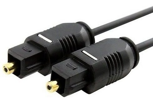 Cable Audio Óptico 1.8mt, Conectores Dorados, Nuevos